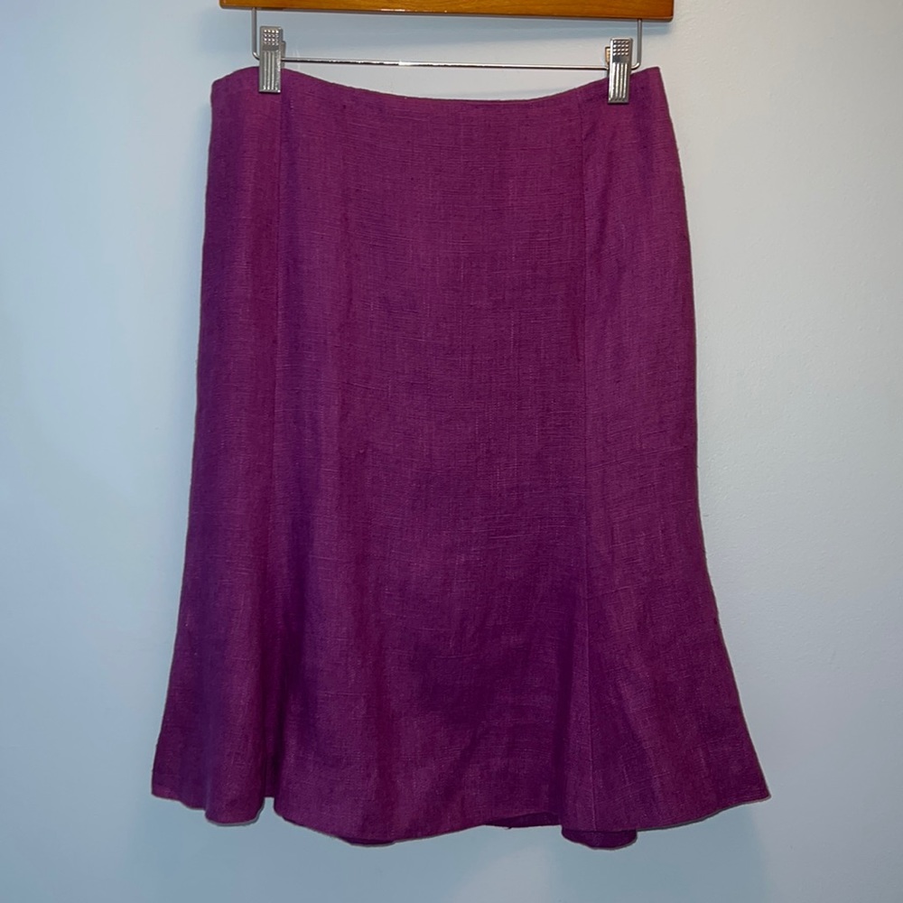 Pretty Purple Tuleh Lined Cotton Skirt Size 6